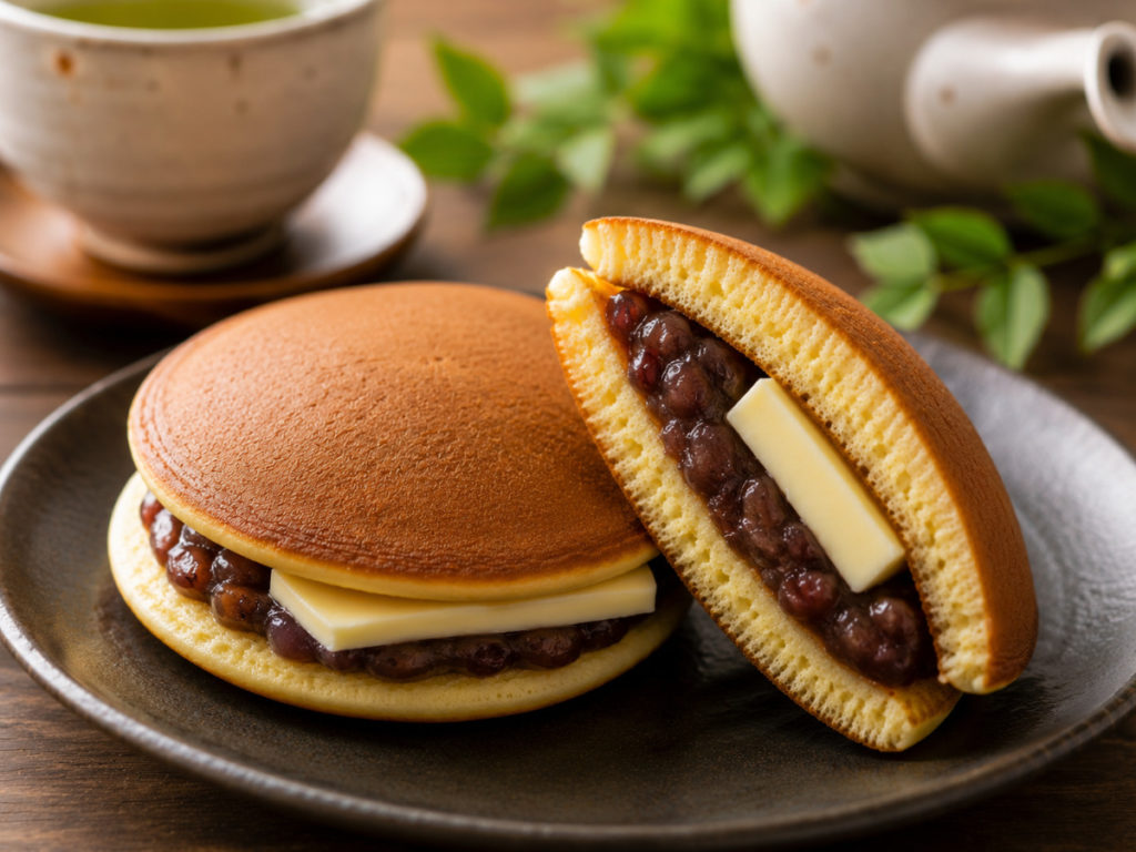 色とりどりの上生菓子が並ぶ様子