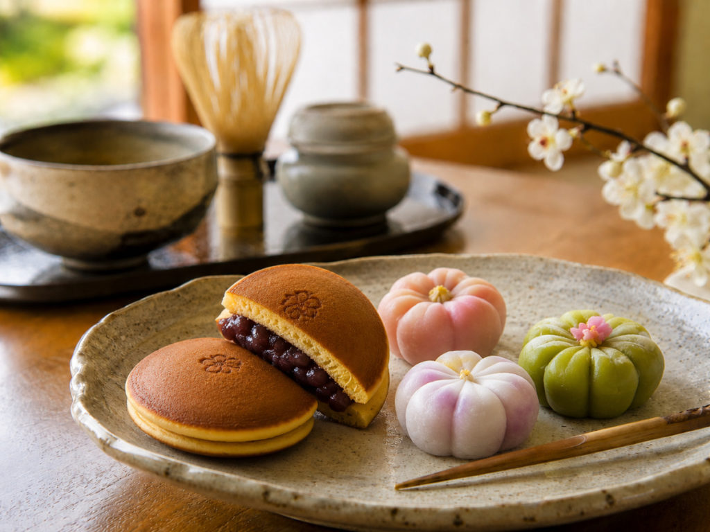 お取り寄せした高級和菓子の詰め合わせ