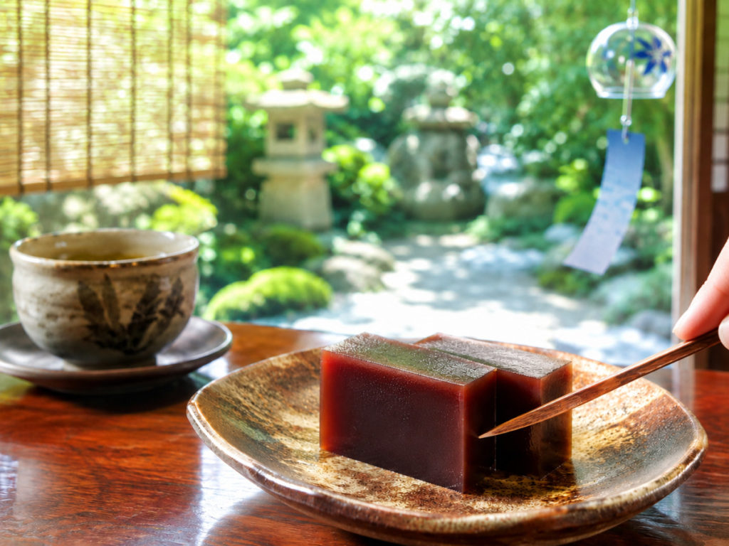 羊羹とお茶で楽しむ至福のティータイム