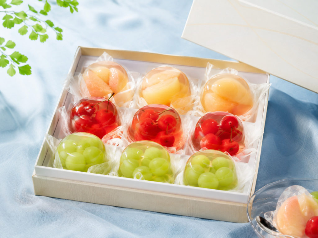 有名ブランドの涼しげなフルーツゼリー