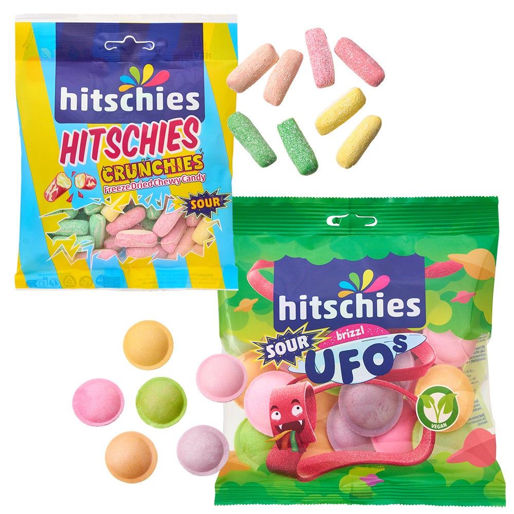 HITSCHIES フリーズドライ サワークランチ 864円、ブリズル UFOs 540円