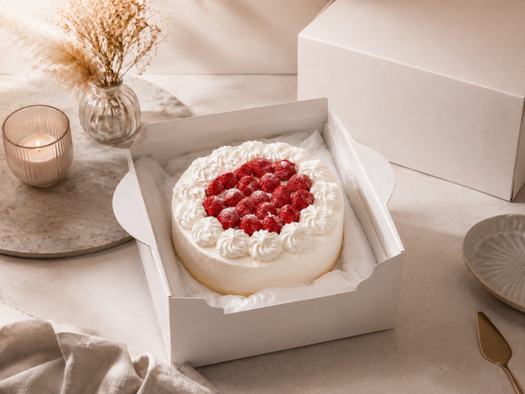 苺のホールケーキ
