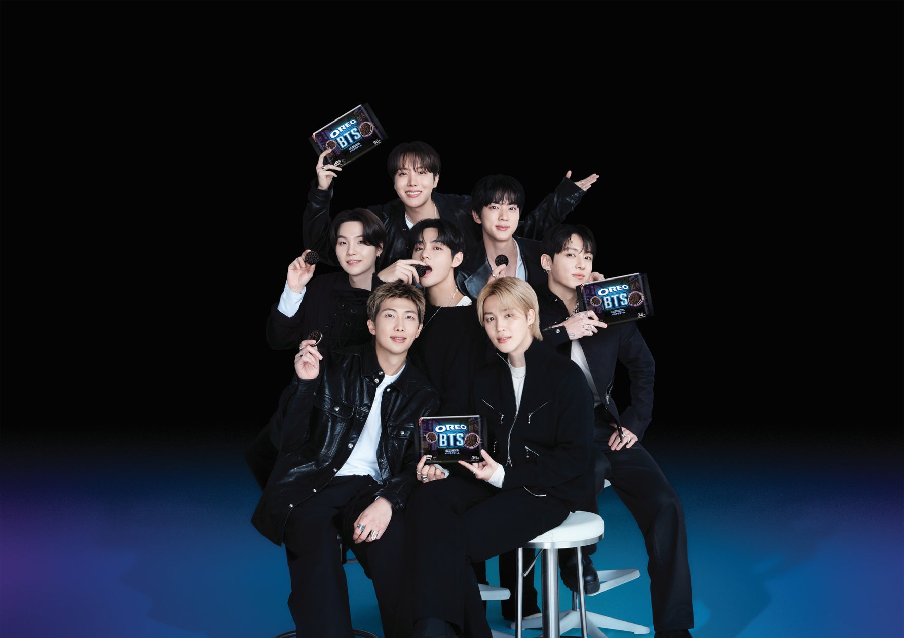 オレオ×BTSの限定パッケージ「バニラクリーム36枚」が8月3日発売開始