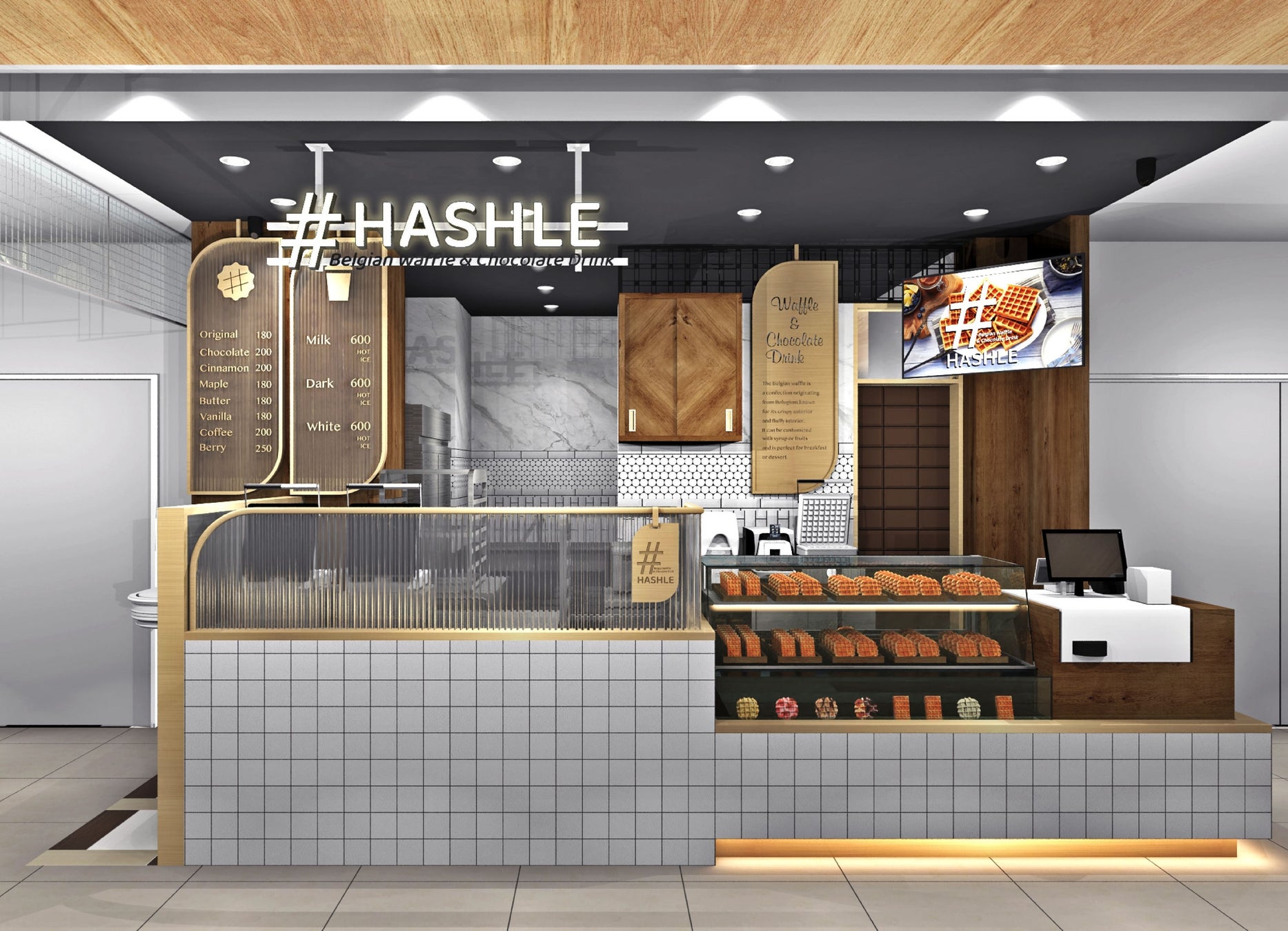 モンブラン（HASHLE（ハッシュル）秋の味覚を楽しむ期間限定ワッフルを発売）