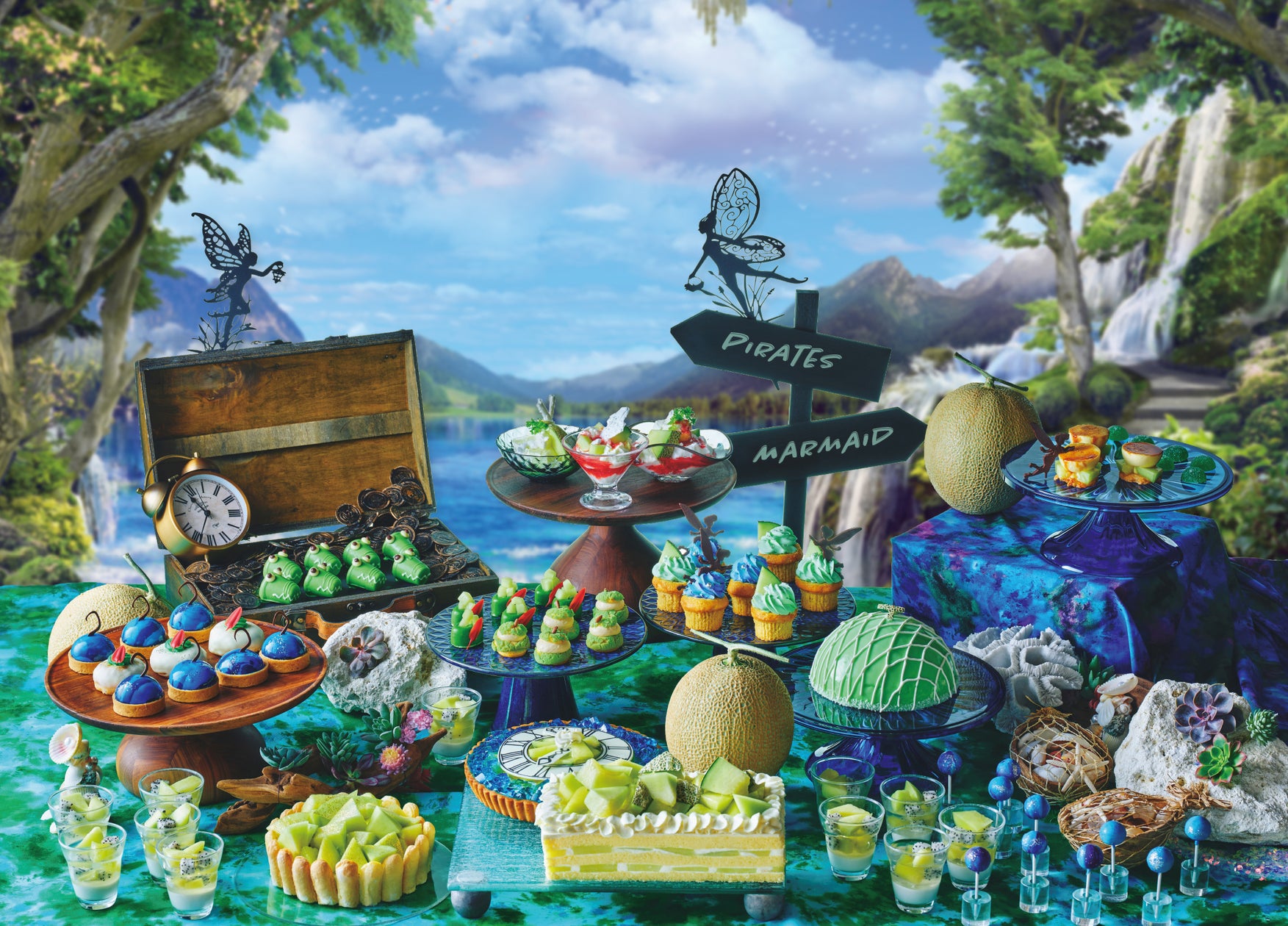 コンラッド大阪で開催「Melon de Green Neverland」メロンスイーツビュッフェ