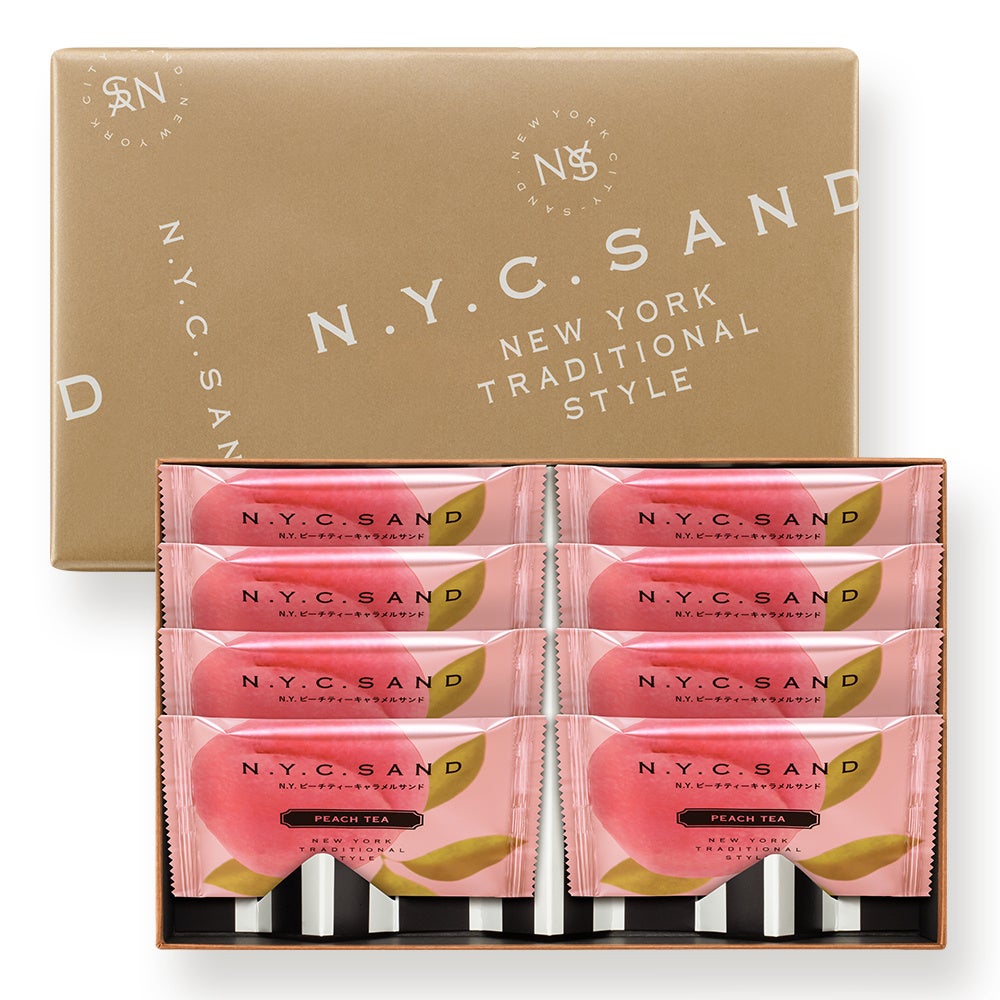 N.Y.ピーチティーキャラメルサンド8個入