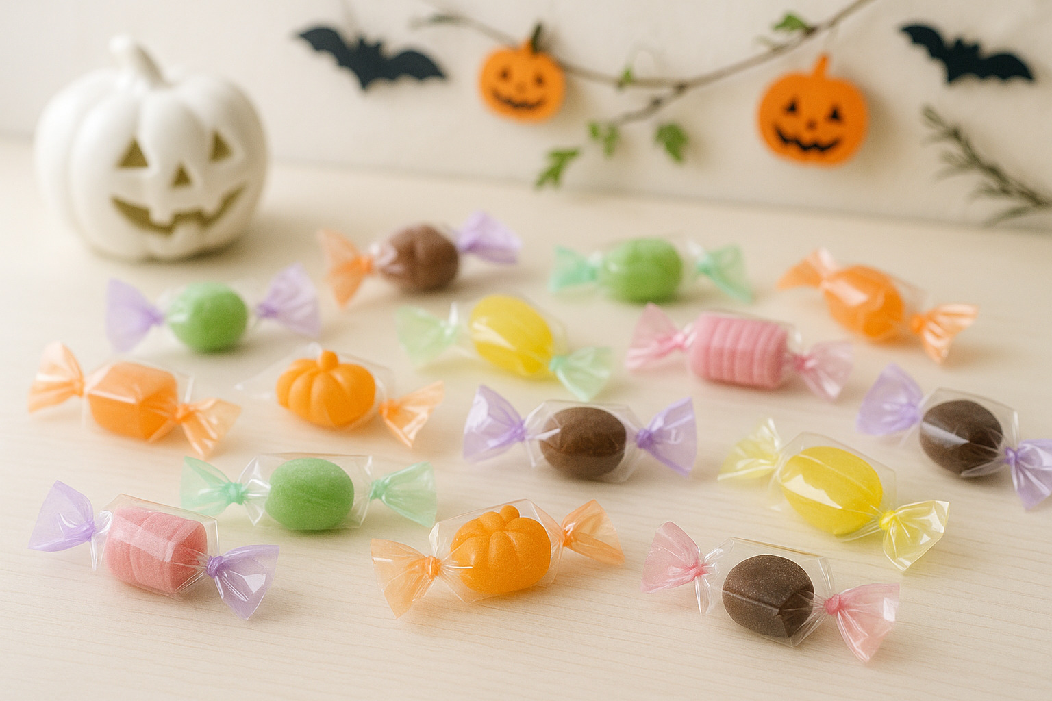 ハロウィンのお菓子の選び方を表すイメージ