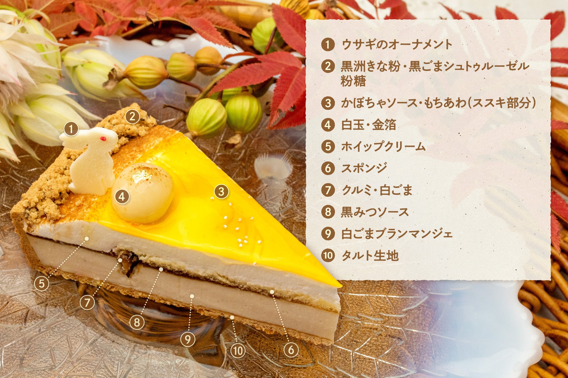 タルト（キル フェ ボンのお月見タルト2026 〜月のウサギとすすきが彩る秋の限定スイーツ〜）