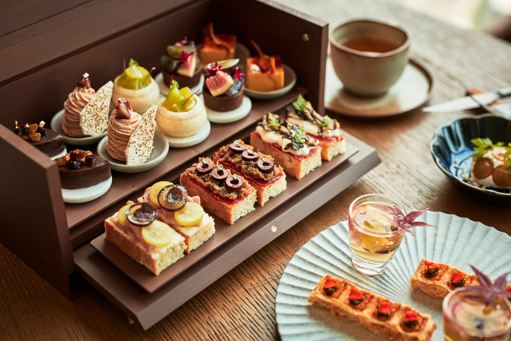 栗スイーツ（1 Hotel Tokyoの秋限定「La Belle Vie Afternoon Tea」旬の実りを味わうアフタヌーンティーコレクション）