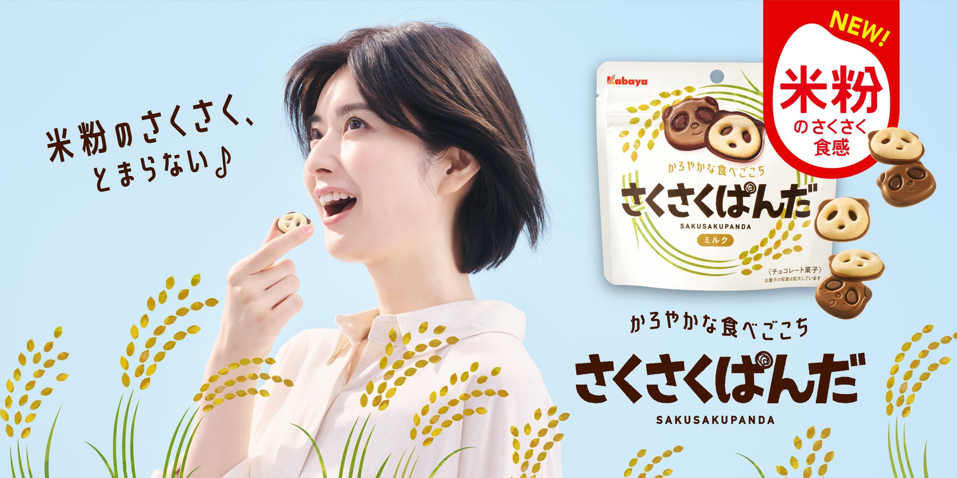 クッキー（カバヤ食品『さくさくぱんだ』がブランド30周年で米粉採用のリニューアルを実施）