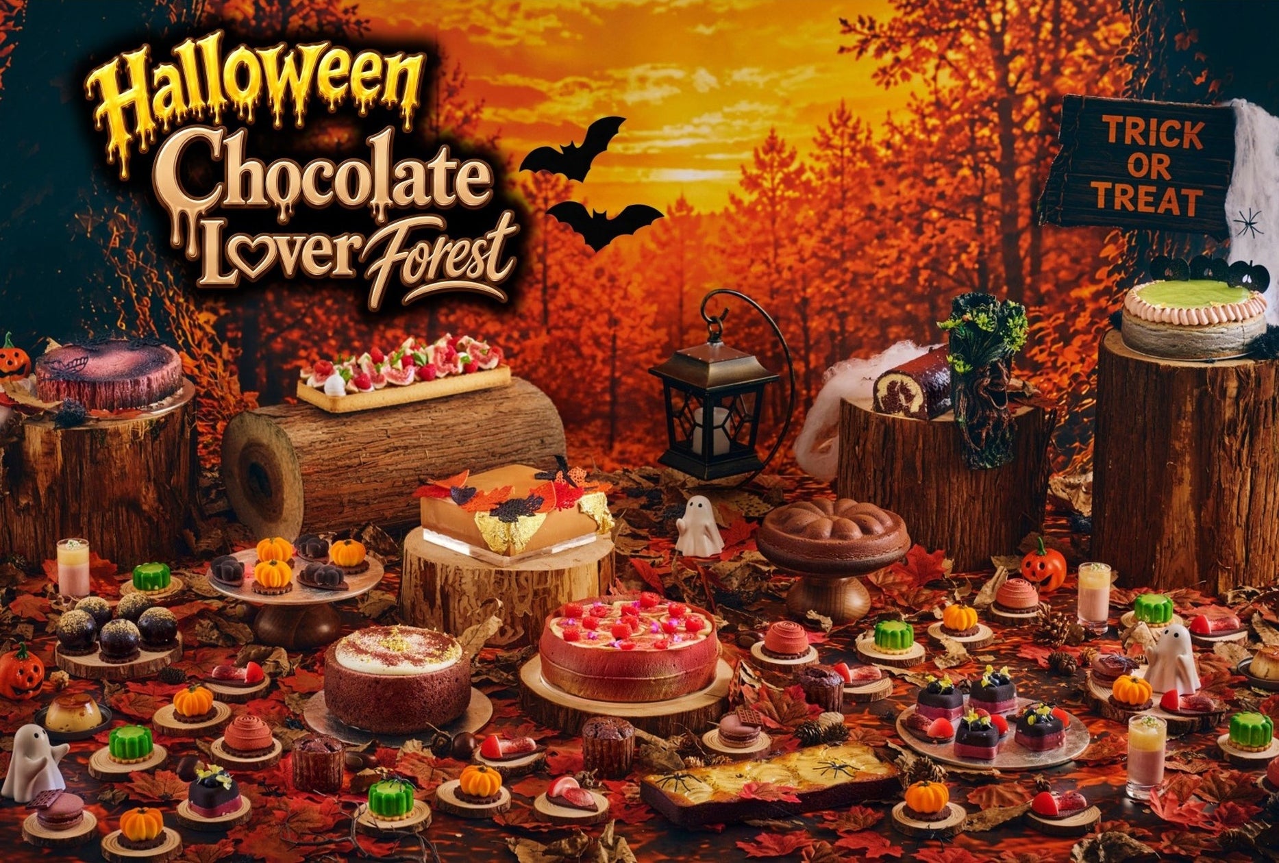 ヒルトン京都の期間限定ハロウィンスイーツビュッフェ「Halloween Chocolate Lover Forest」開催