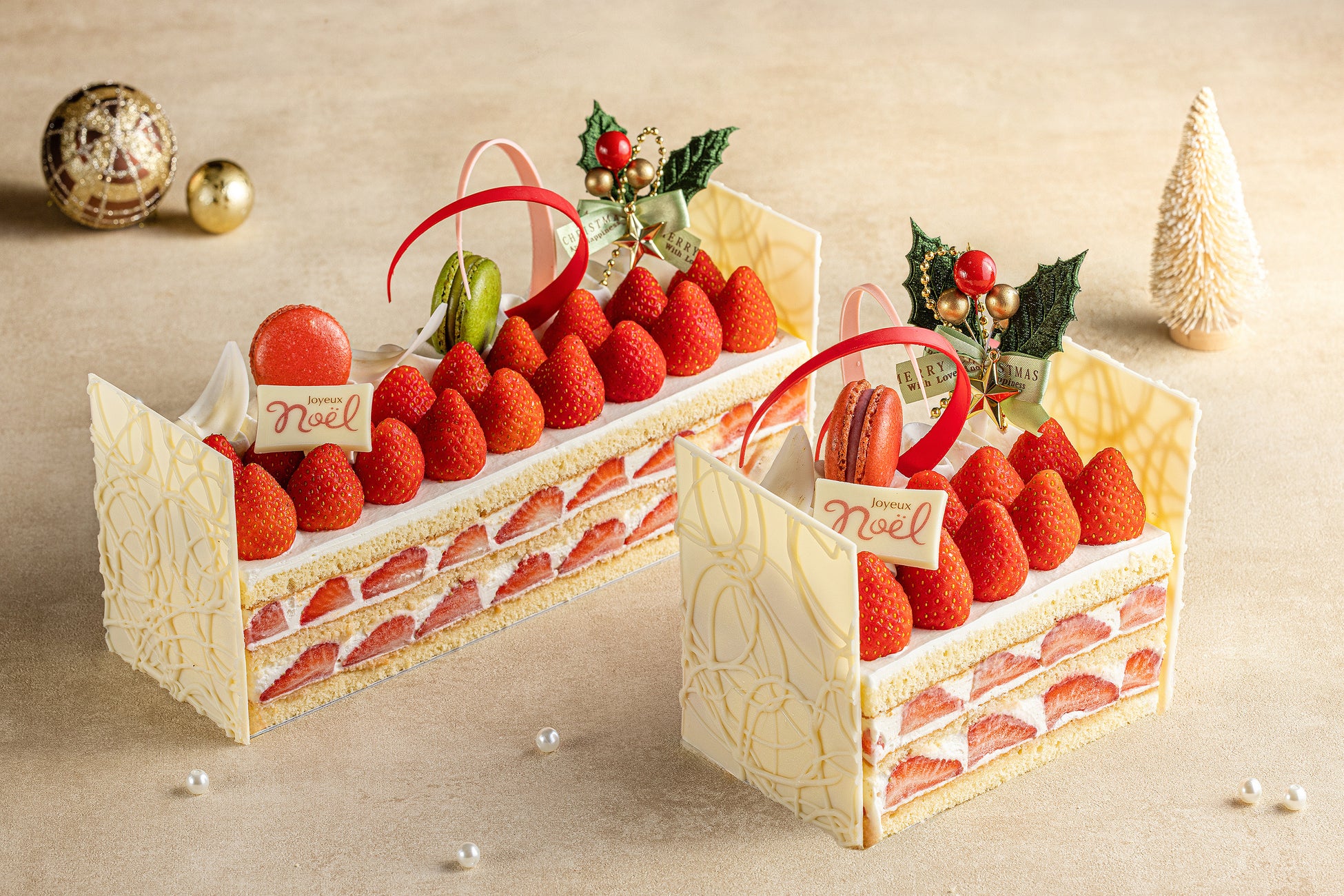 「あまおう苺のショートケーキ」ハーフサイズも