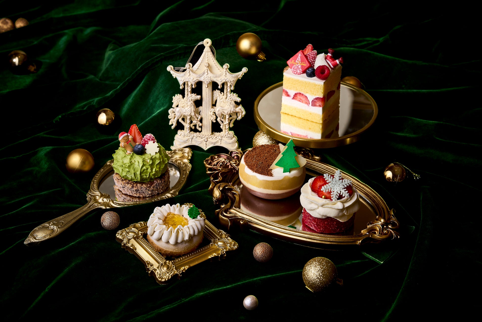 抹茶スイーツ(ザ・リッツ・カールトン大阪のクリスマスケーキ2026「ウィンターワンダーランド」コレクション)
