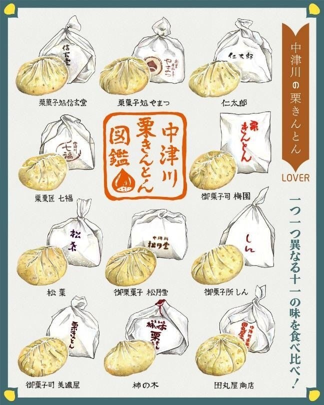 栗スイーツ(東京駅で楽しむ秋の味覚『中津川の栗きんとんLOVER』名店11店が集結)