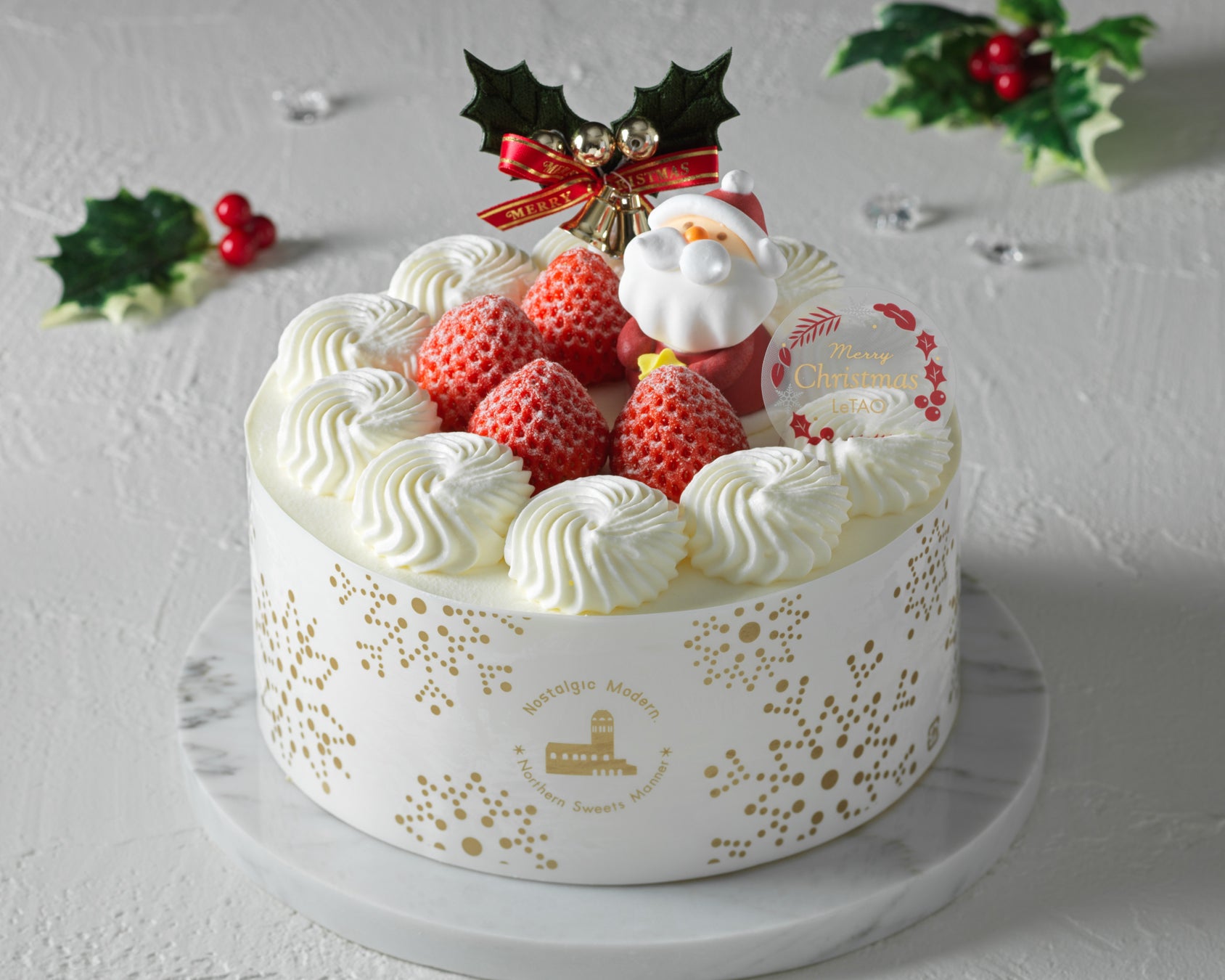 苺のクリスマス 5号 ※画像は5号サイズです。4号は飾りが異なります。