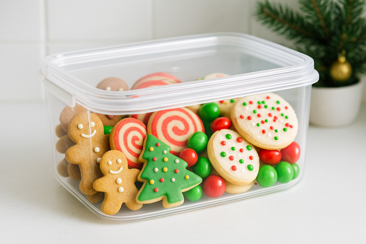 クリスマススイーツの保存方法を表すイメージ