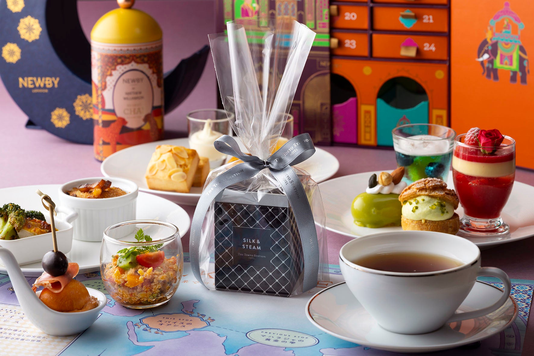 シュークリーム（東京ステーションホテル×NEWBY紅茶 世界を巡る「旅するアフタヌーンティー」中東編開催）