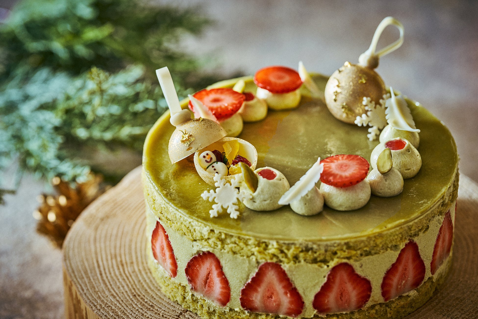 Christmas Pistachio Vegan Cake イメージ